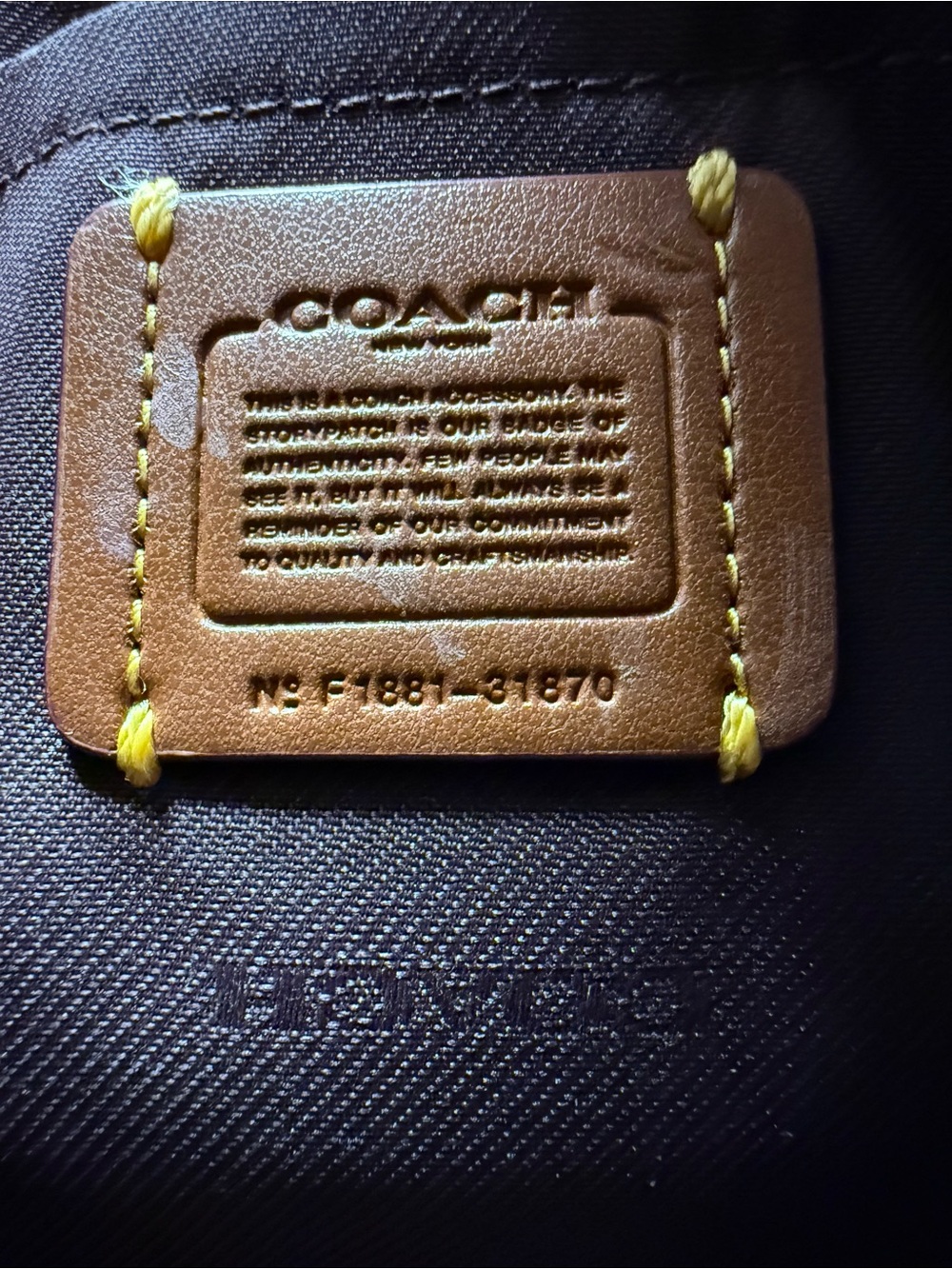 COACH Crystal Embellished Nolita 19 Wristlet - Picture 7 of 12